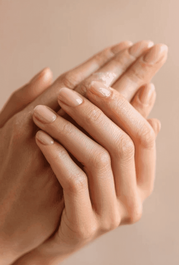 Hands with moisturizer
