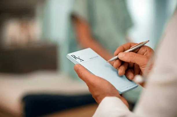 Provider writing a prescription